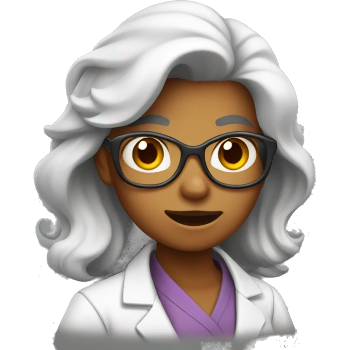 Mad female scientist emoji