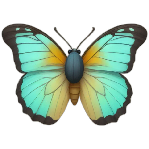 butterfly wearing a bowtie emoji