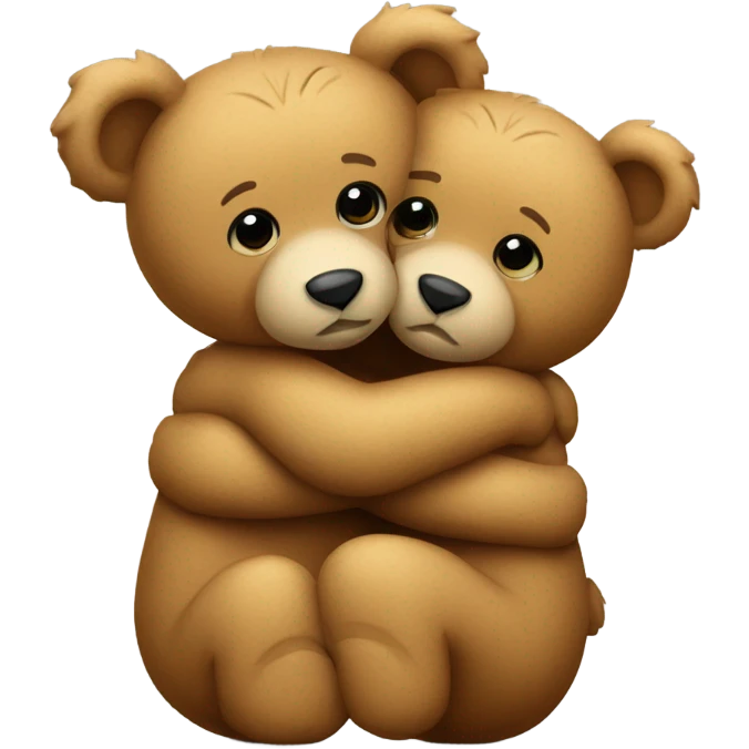 2 teddy bears hugging  emoji