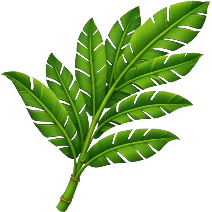 only a single banana leaf emoji