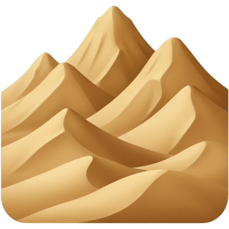 sand mountains emoji