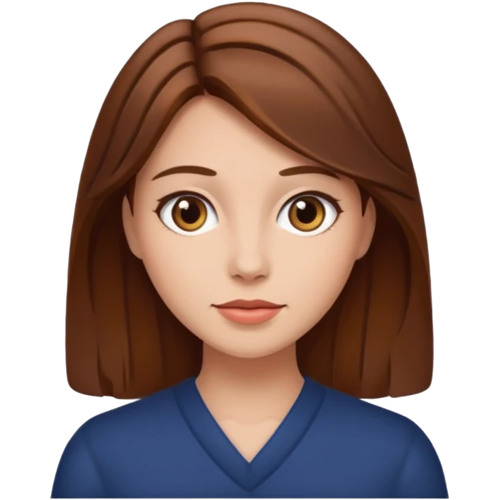  woman body with brownhair emoji