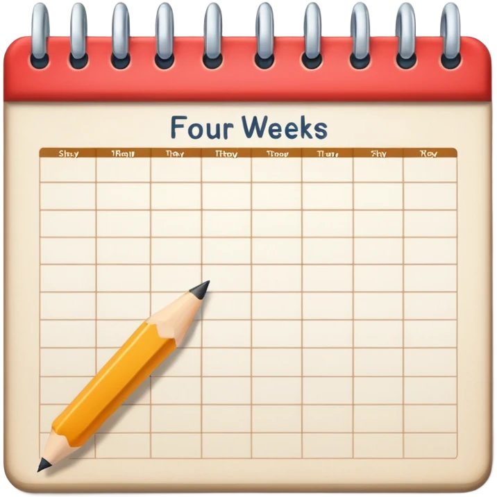 4 weeks emoji