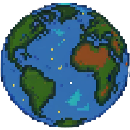abstract cosmic origin of earth emoji