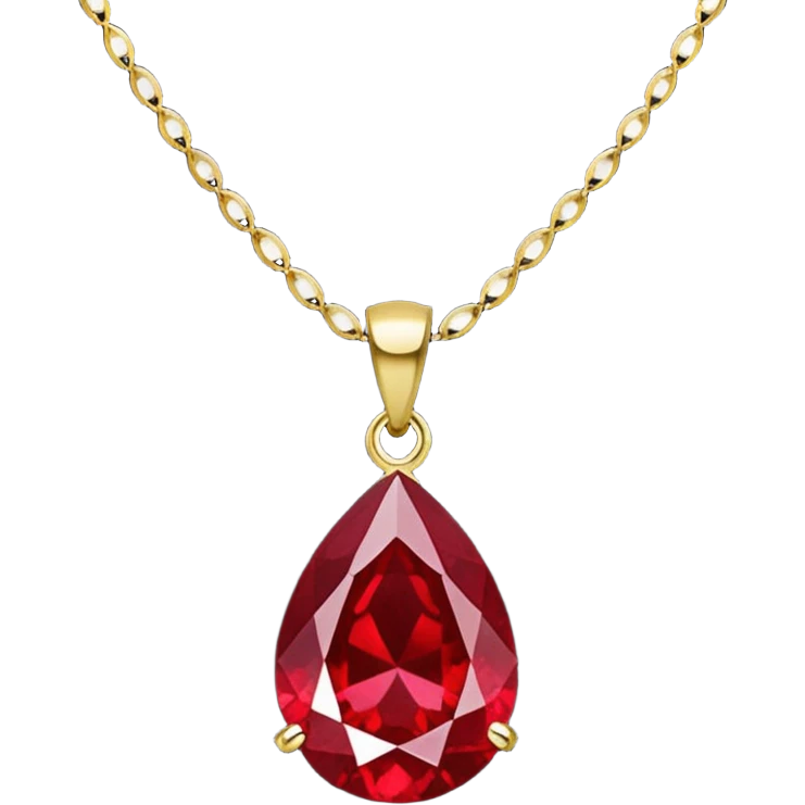 ruby necklace emoji