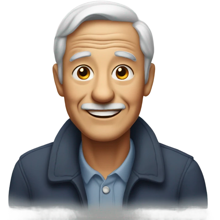 warm smile of an old man emoji