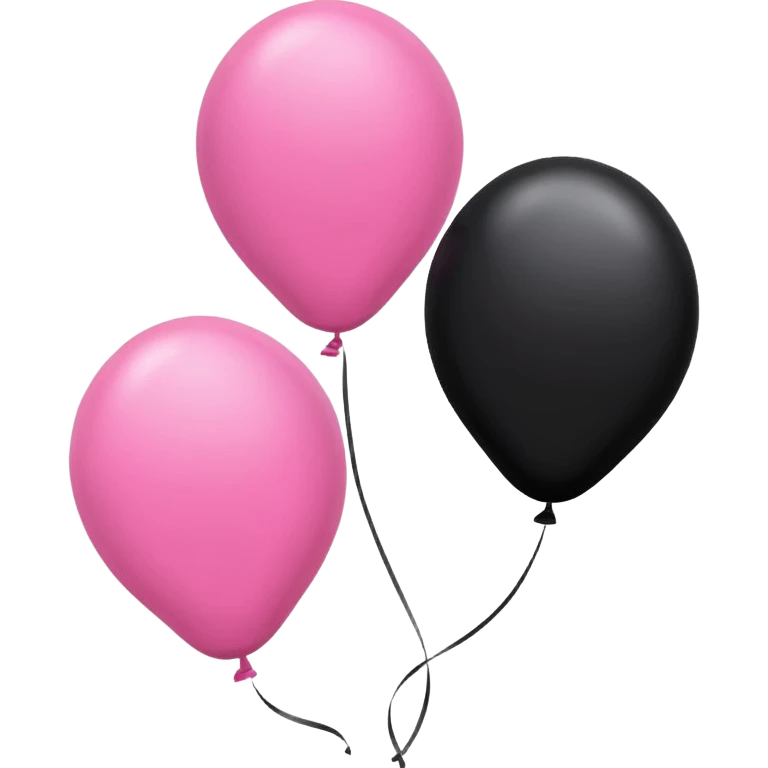 Happy Birthday in Pink and Black  emoji