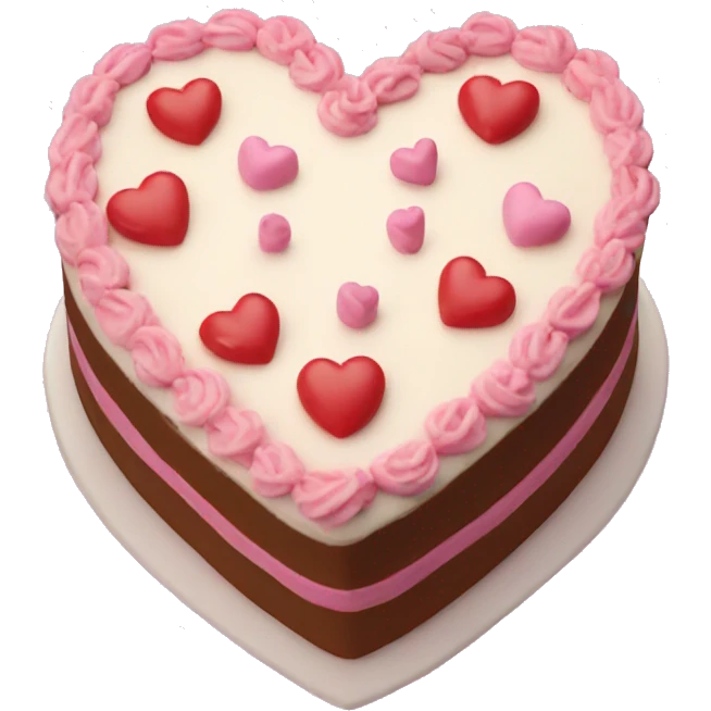 Birthday cake heart  emoji