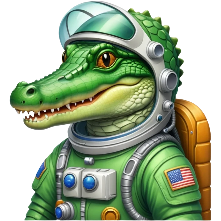 crocodile in space suit emoji