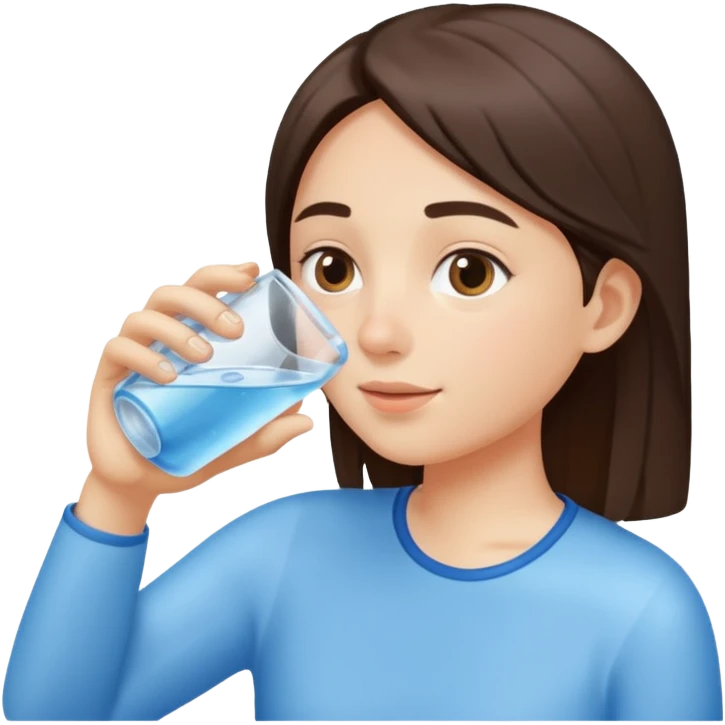 drinking water emoji