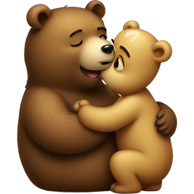 bear giving kiss emoji