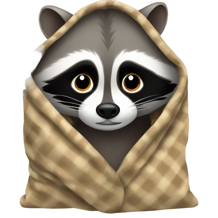 RACCOON IN A BLANKET emoji