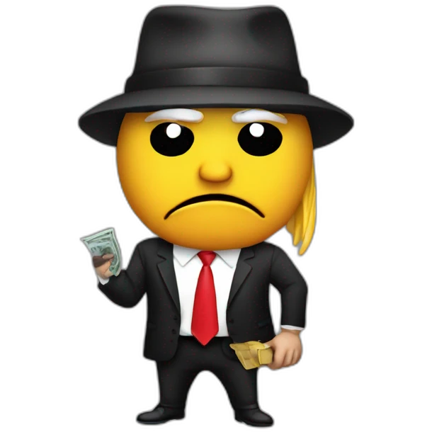 Trump being a robber emoji