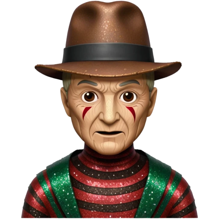 glitter freddy krueger emoji