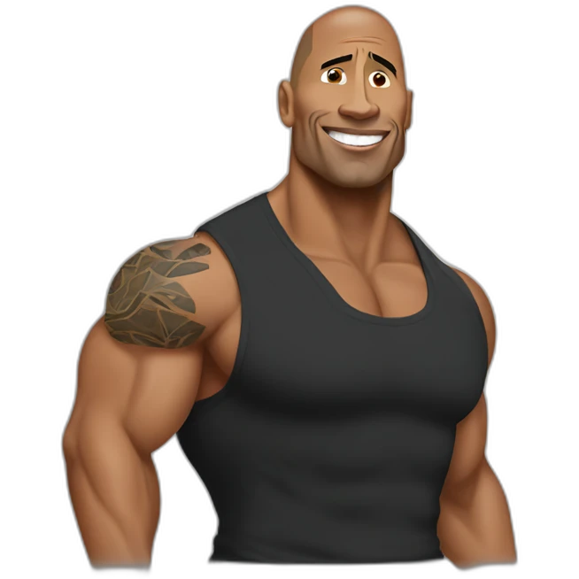Dwayne the rock Johnson emoji