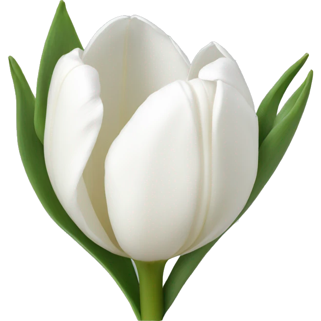 White tulips emoji