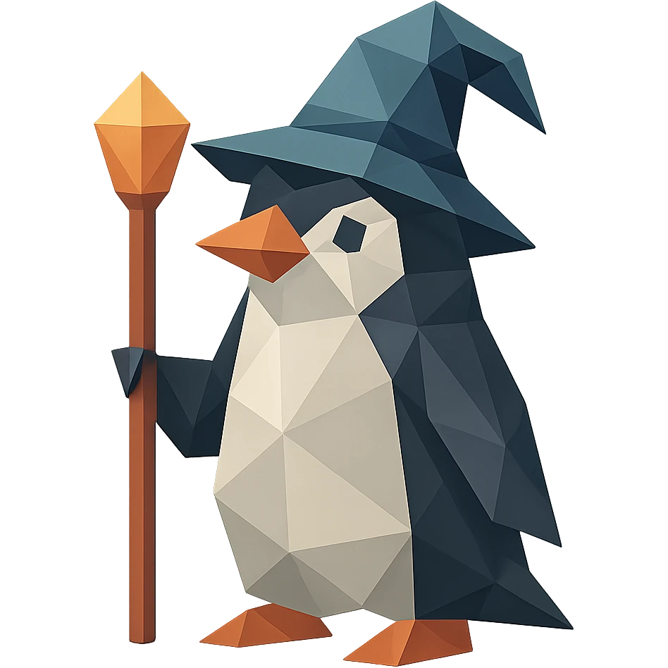 penguin wizard emoji