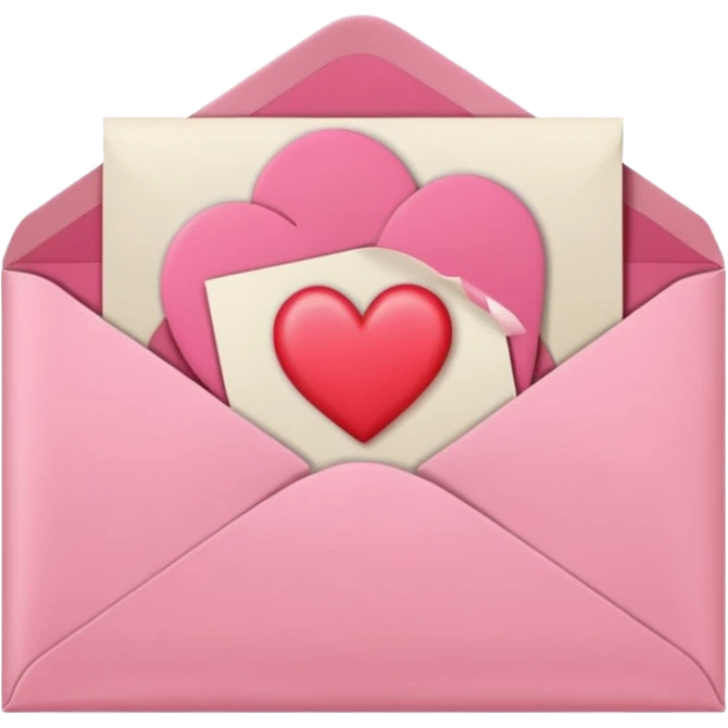 cute pink envelope  emoji