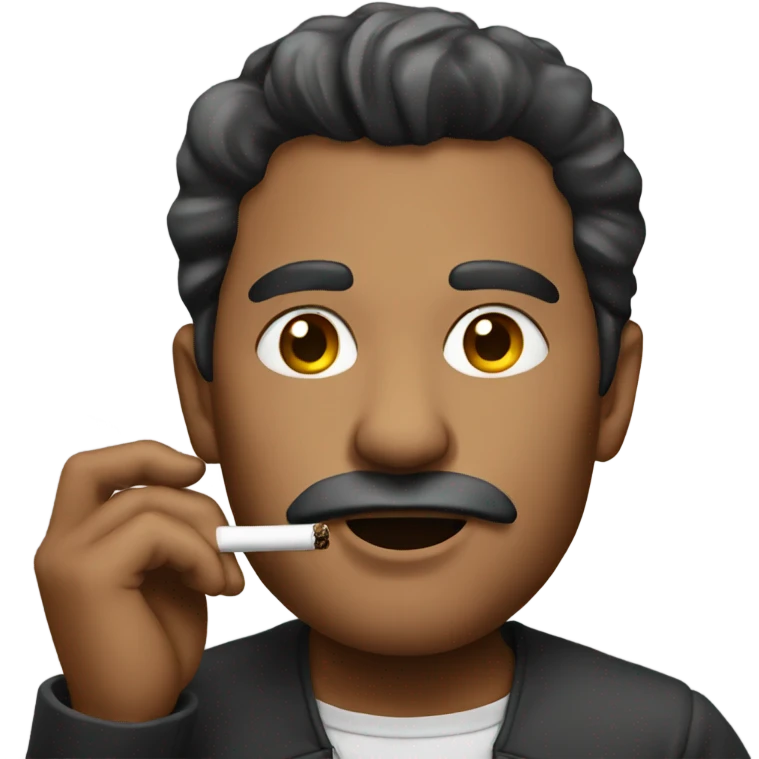 Man smoking emoji
