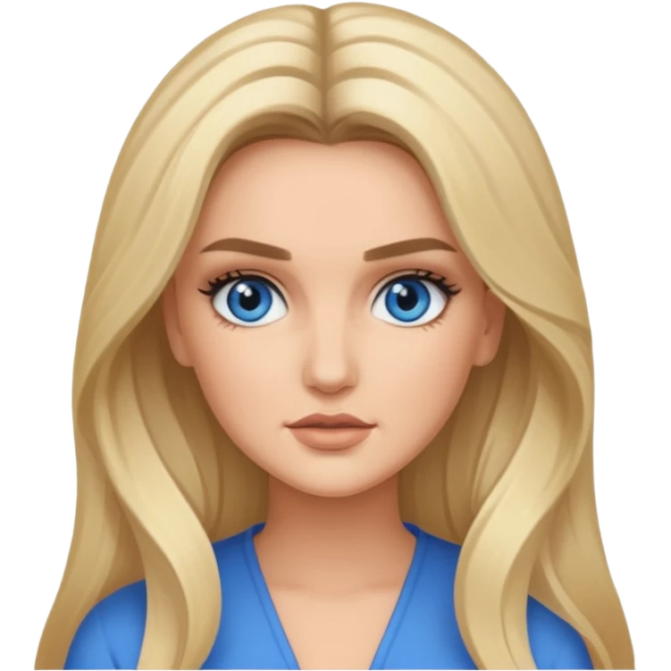 Perrie Edwards with long blonde hair emoji