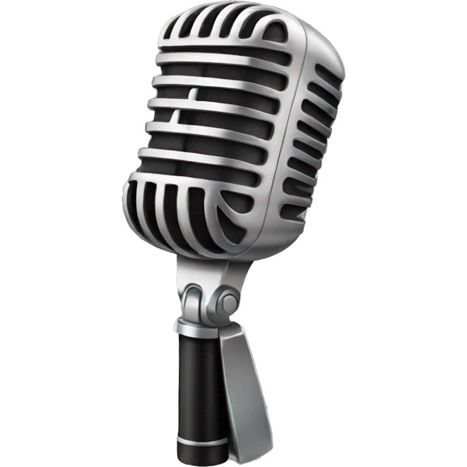Singer Popstar microphone emoji