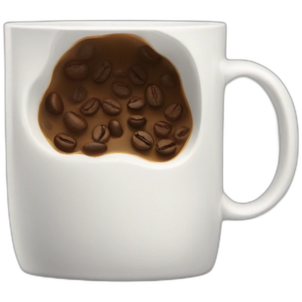coffee mug quarter full emoji