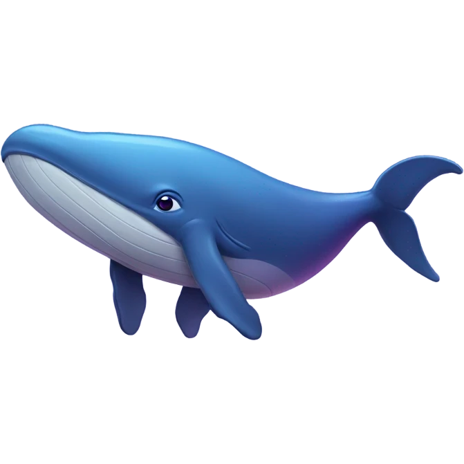 Blue whale purple happy emoji