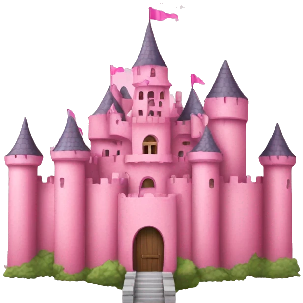Pink castle emoji