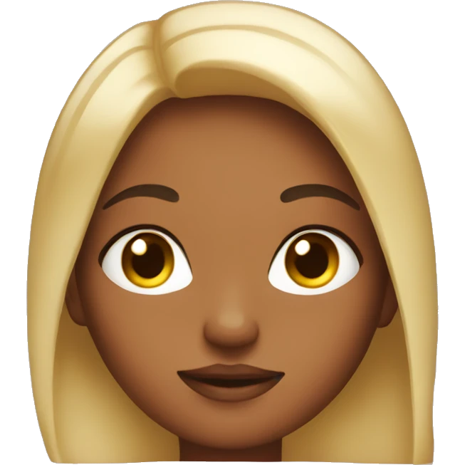 girl with shiny skin emoji