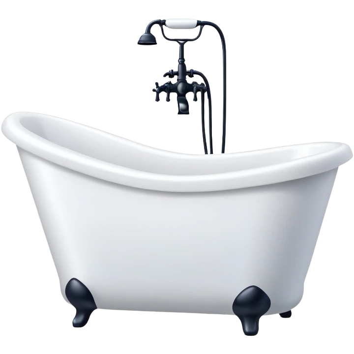 bath modern white emoji