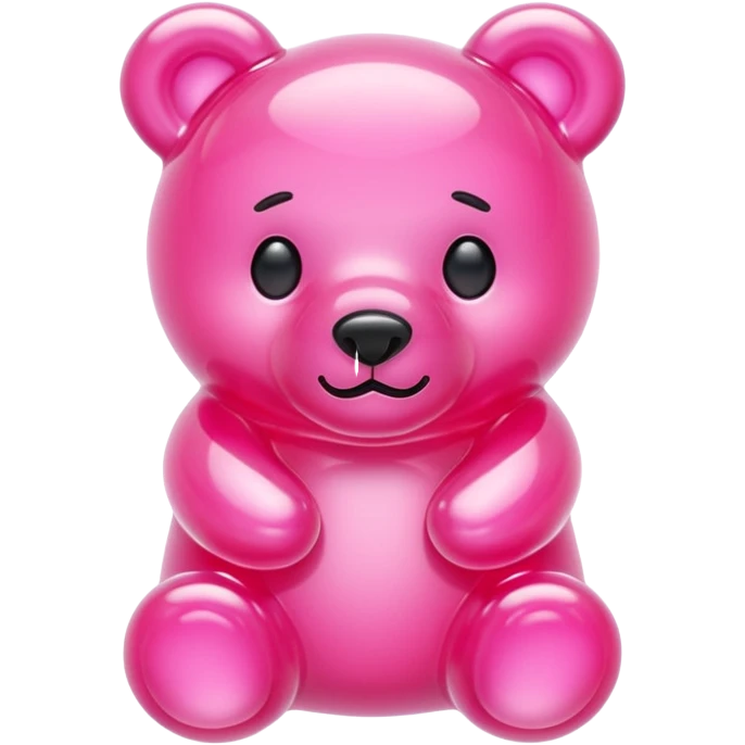 bubblegum pink jelly bear emoji