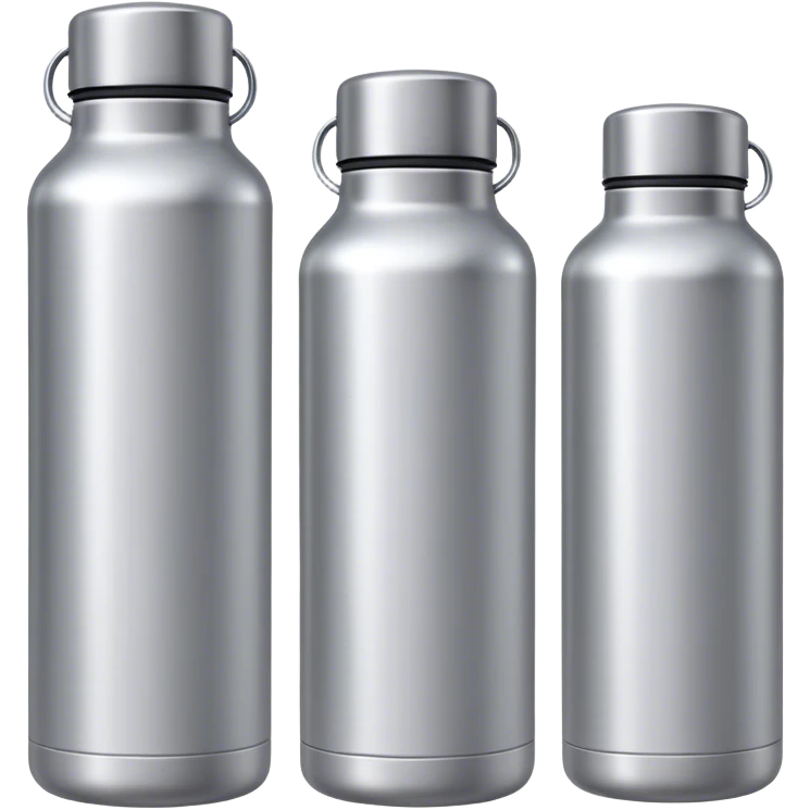 All the water bottles in the world metal emoji