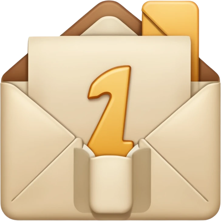 Letter color pale beige creamy emoji
