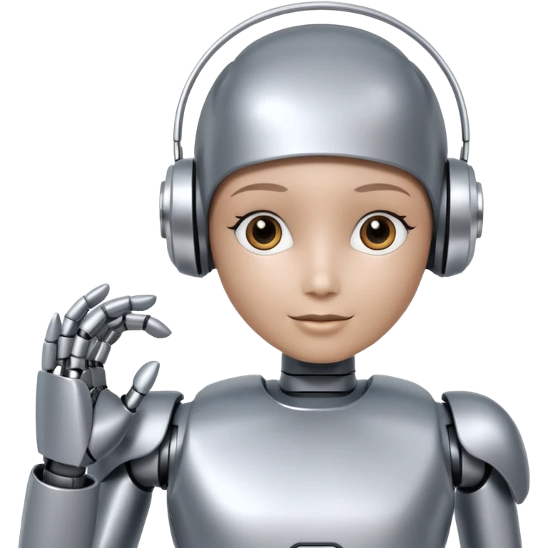 artificial Inteligence robot that is working in customer care and checking social media emoji