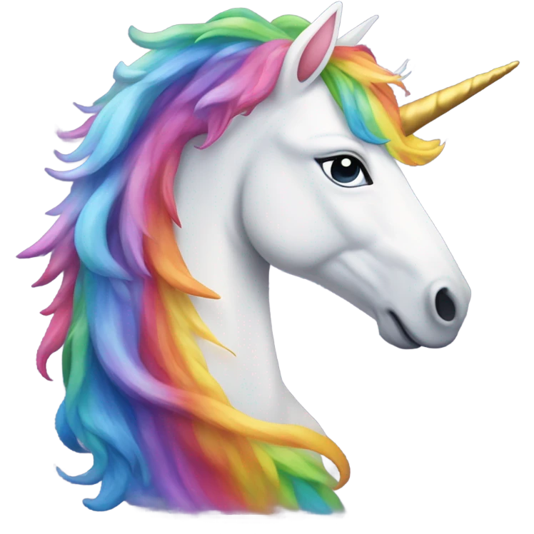Unicorn rainbow emoji