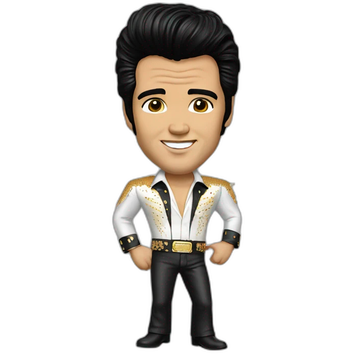 Elvis hyper realistic emoji