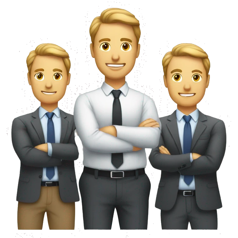 Tho managers are working hard as four managers emoji