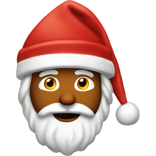 Santa in desert emoji