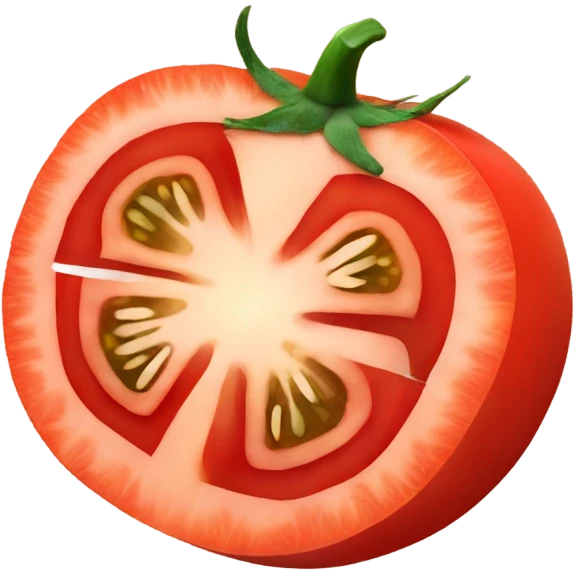 Heirloom tomato slice emoji