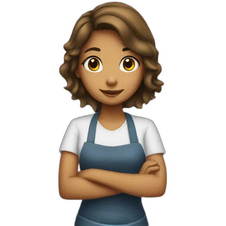 A girl working at sandwich shop emoji