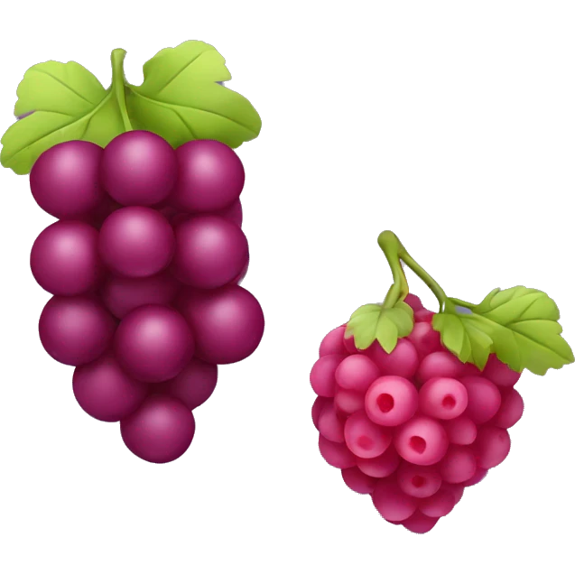 grape and raspberry emoji
