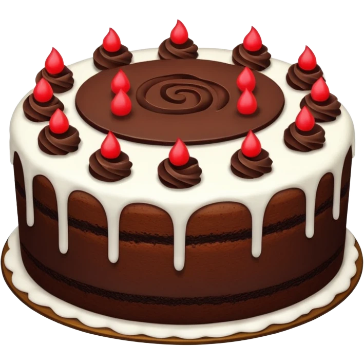 Chocolate cake emoji