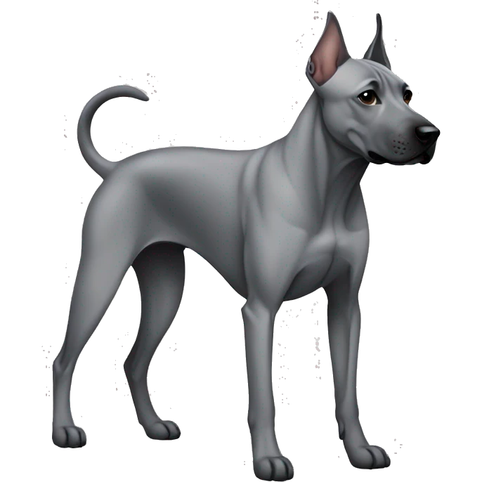 Dog gray Thai Ridgeback full body emoji