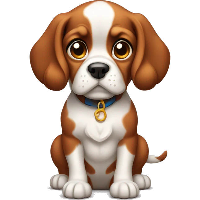 shrugging cavalier puppy emoji