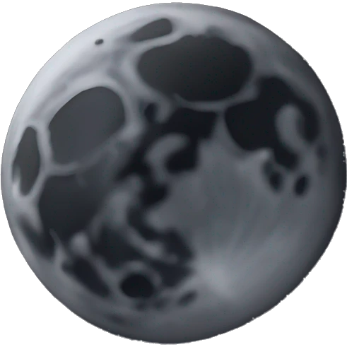 Dark moon  emoji