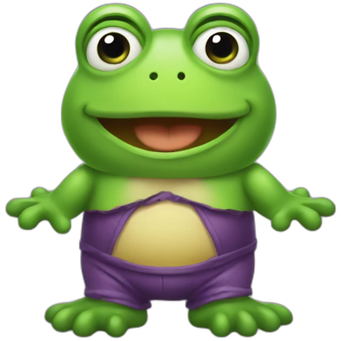 Froggy tales with the torso emoji