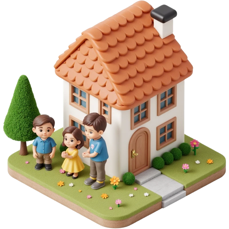 family photo in 3d emoji