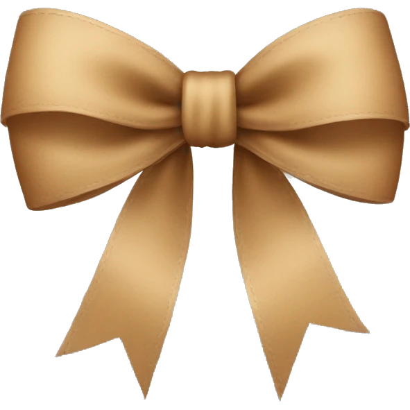 Light brown bow emoji