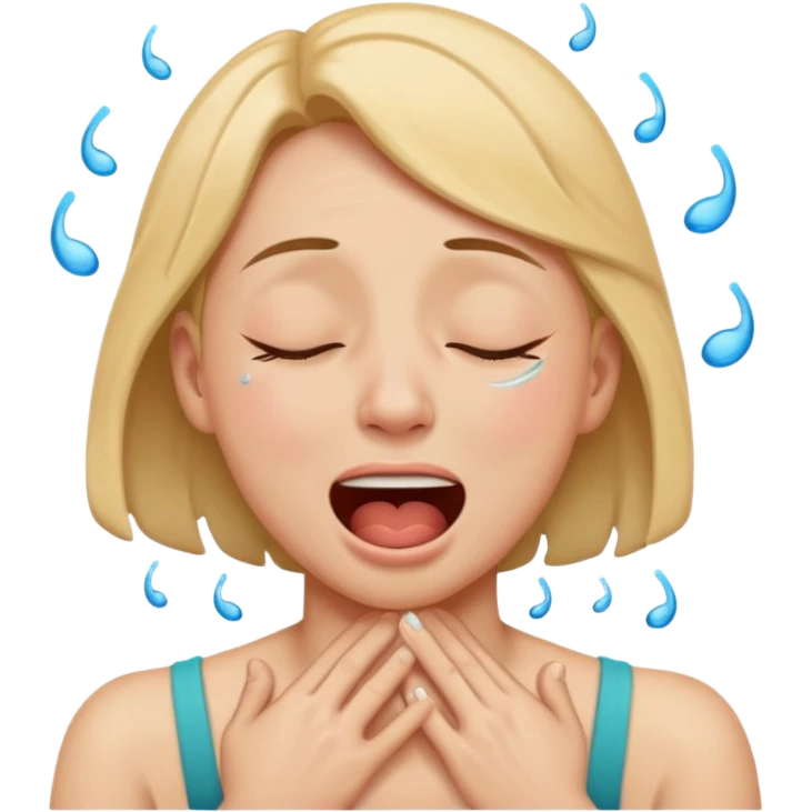 person dying from a laughing attack emoji