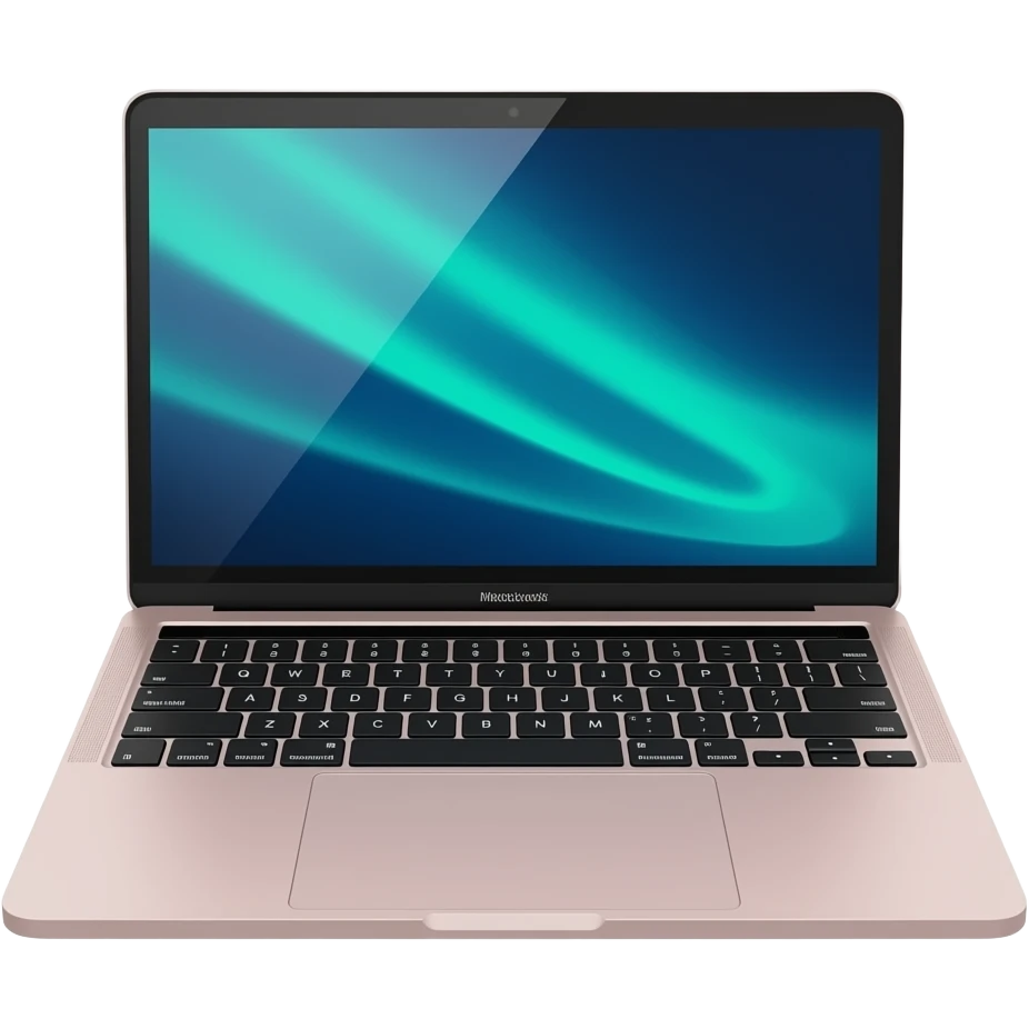 pink gold macbook emoji